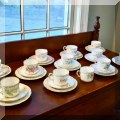 P33. Teacups and saucers. 